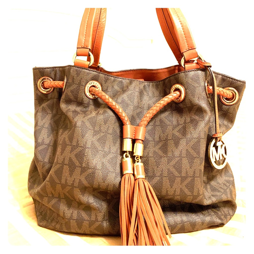 Michael Kors tassel drawstring bag